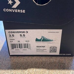 Brand new Amazon green converse sneakers